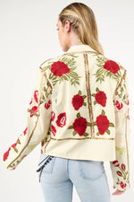 Aratta Carmen Embroidered Jacket: Ivory