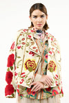 Aratta Carmen Embroidered Jacket: Ivory