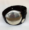 BAH26C LEATHER BELT BROWN