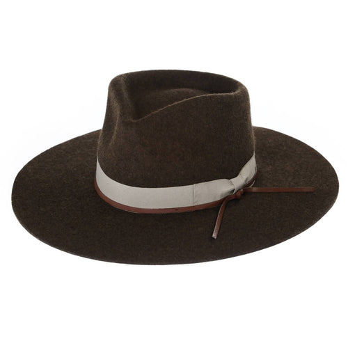 Byron Bay Wool Felt Hat: Tan / Small/Medium