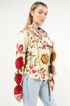 Aratta Carmen Embroidered Jacket: Ivory