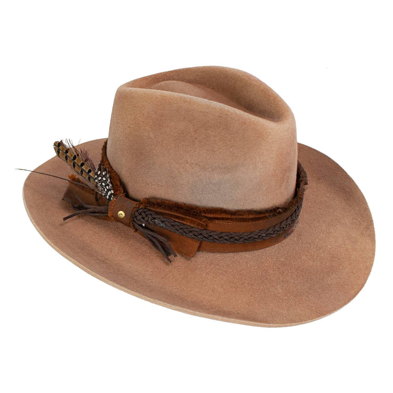 Unstoppable Wool Felt Western Drifter Cowboy Hat: Large/Extra Large