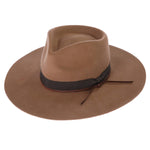 Byron Bay Wool Felt Hat: Tan / Small/Medium