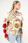 Aratta Carmen Embroidered Jacket: Ivory