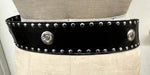 Leather belt flat leather
