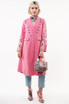 Aratta Pink Rhinestone military coat