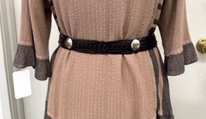 BAH26C LEATHER BELT BROWN