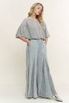 MineralWashed Lace summer blouse top HT6394 : Natural / S-M-L / 2-2-2