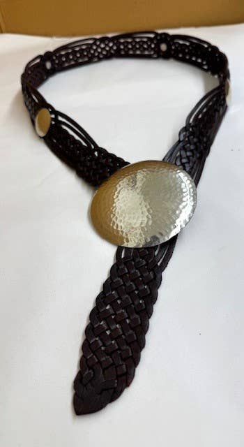 BAH26C LEATHER BELT BROWN