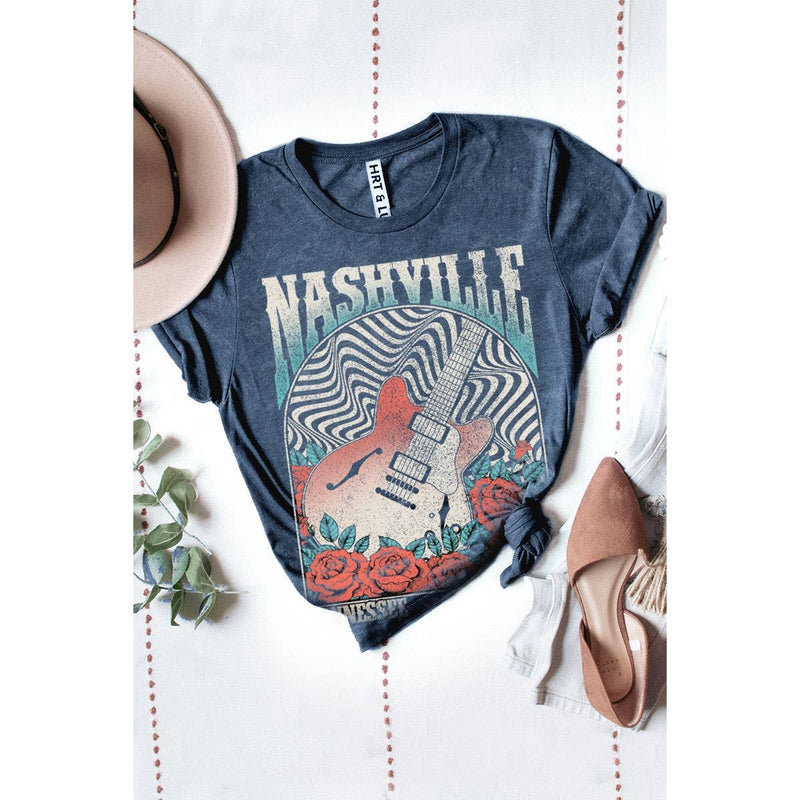 NASHVILLE TENNESSEE MINERAL GRAPHIC TEE: Mineral Black / XL