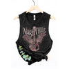 NASHVILLE MINERAL GRAPHIC TANK TOP: MINERAL VINTAGE BLUE / XL