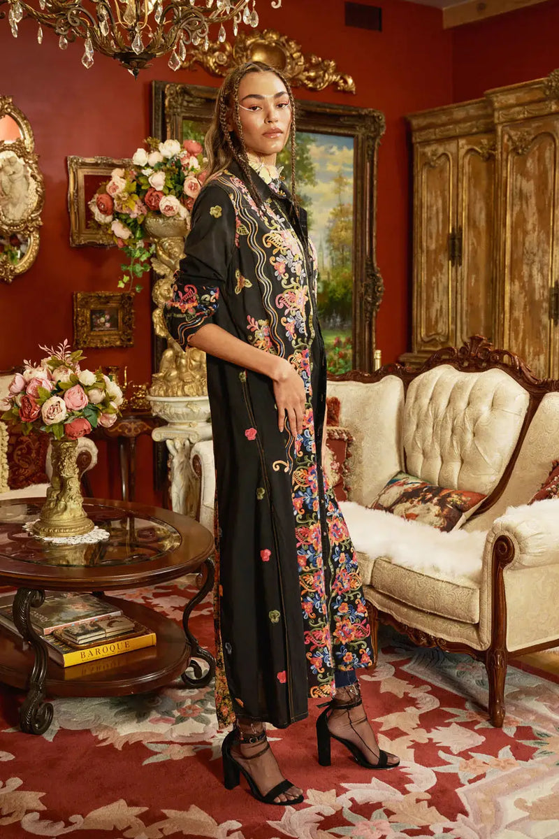 Meadow of Flowers Embroidered Duster Dress