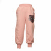 Kids Pink Sweatpants Joggers with sequin Bobcat Face Joggers