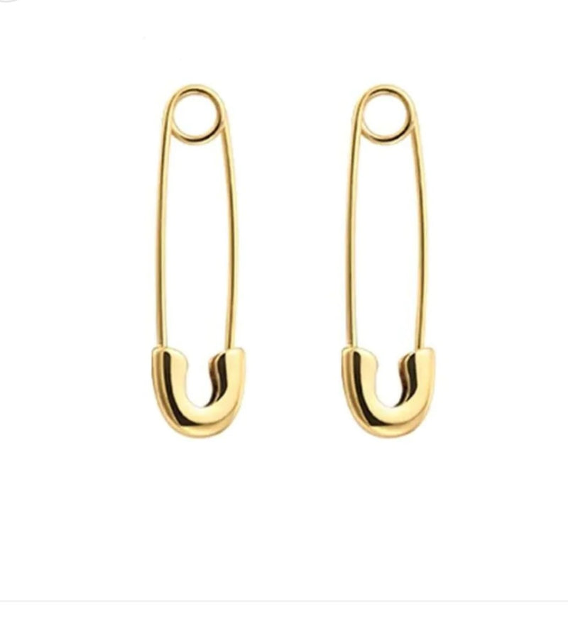 Rad and Rae Safety pin earring in gold