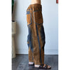 VINTAGE SUEDE VELVET PANTS: BROWN