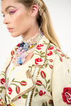 Aratta Carmen Embroidered Jacket: Ivory