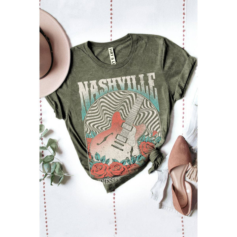 NASHVILLE TENNESSEE MINERAL GRAPHIC TEE: Mineral Black / XL