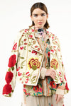 Aratta Carmen Embroidered Jacket: Ivory