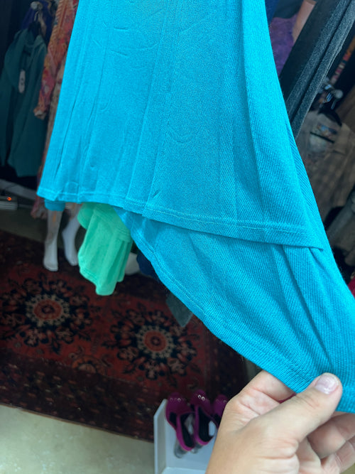 Turquoise Ocean Over-layer tank top