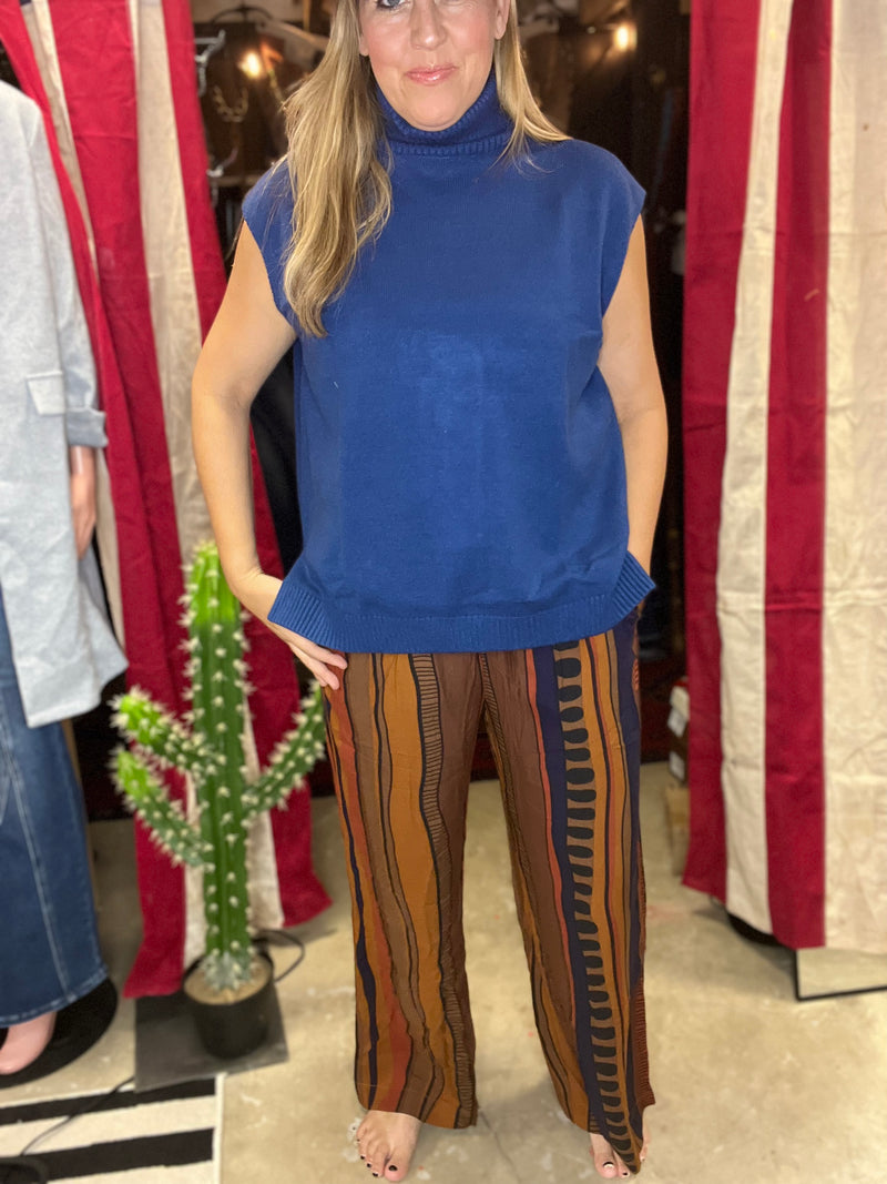 Striped Tribal Palazzo Pants