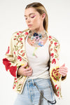 Aratta Carmen Embroidered Jacket: Ivory