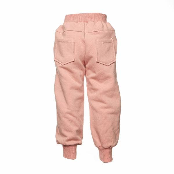 Kids Pink Sweatpants Joggers with sequin Bobcat Face Joggers