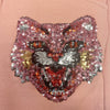 Kids Pink Sweatpants Joggers with sequin Bobcat Face Joggers