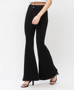 BLACK HIGH RISE SUPER FLARE JEANS LV1149: CLEVERLY / 27