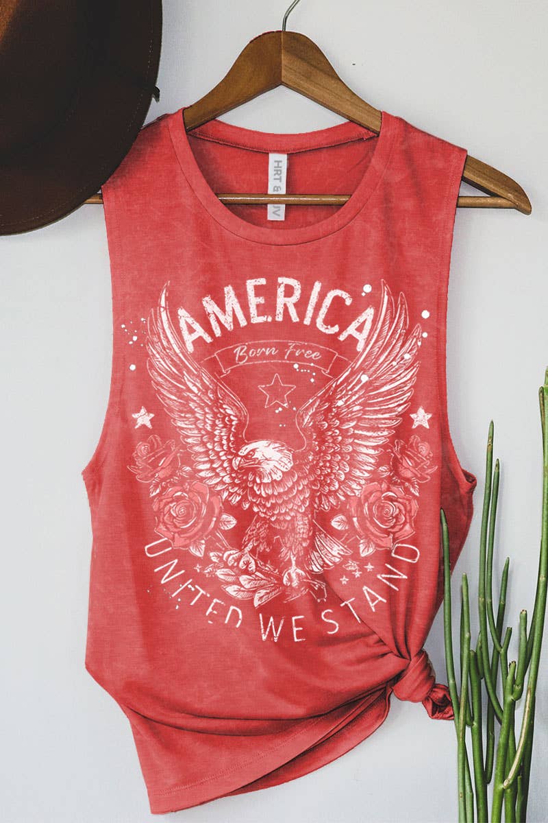 AMERICA BONE FREE MINERAL GRAPHIC TANK TOP: Mineral Black / XL