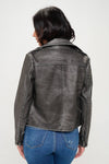 Spring Biker Jacket with Belt