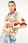 Aratta Carmen Embroidered Jacket: Ivory