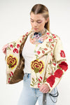 Aratta Carmen Embroidered Jacket: Ivory