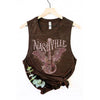 NASHVILLE MINERAL GRAPHIC TANK TOP: MINERAL VINTAGE BLUE / XL