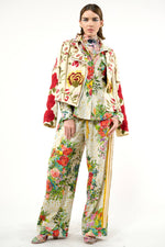 Aratta Carmen Embroidered Jacket: Ivory