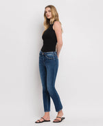 MID RISE ANKLE SLIM STRAIGHT JEANS F4999: WAX PLANT / 30