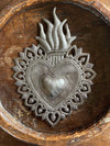 7" x 10.25" Flaming Sacred Heart, Milagro, Flaming Heart