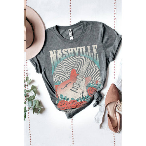 NASHVILLE TENNESSEE MINERAL GRAPHIC TEE: Mineral Black / XL