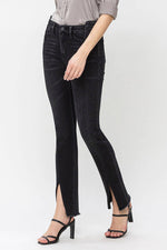 HIGH RISE STACKED WB SLIT HEM SLIM STRAIGHT JEANS F5226: RECTIFY / 29