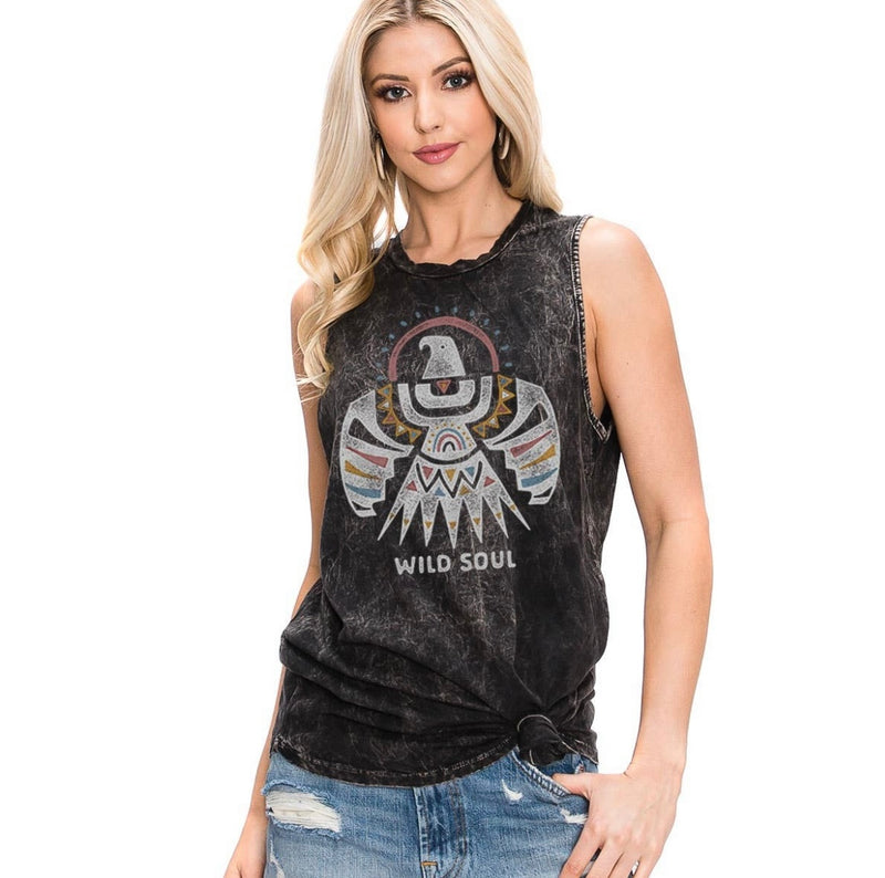 Distressed thunderbird tank