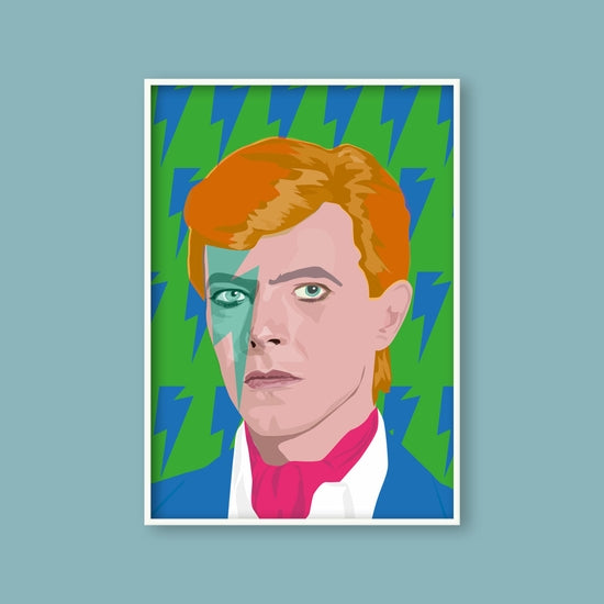 David Bowie Rock Icon Poster