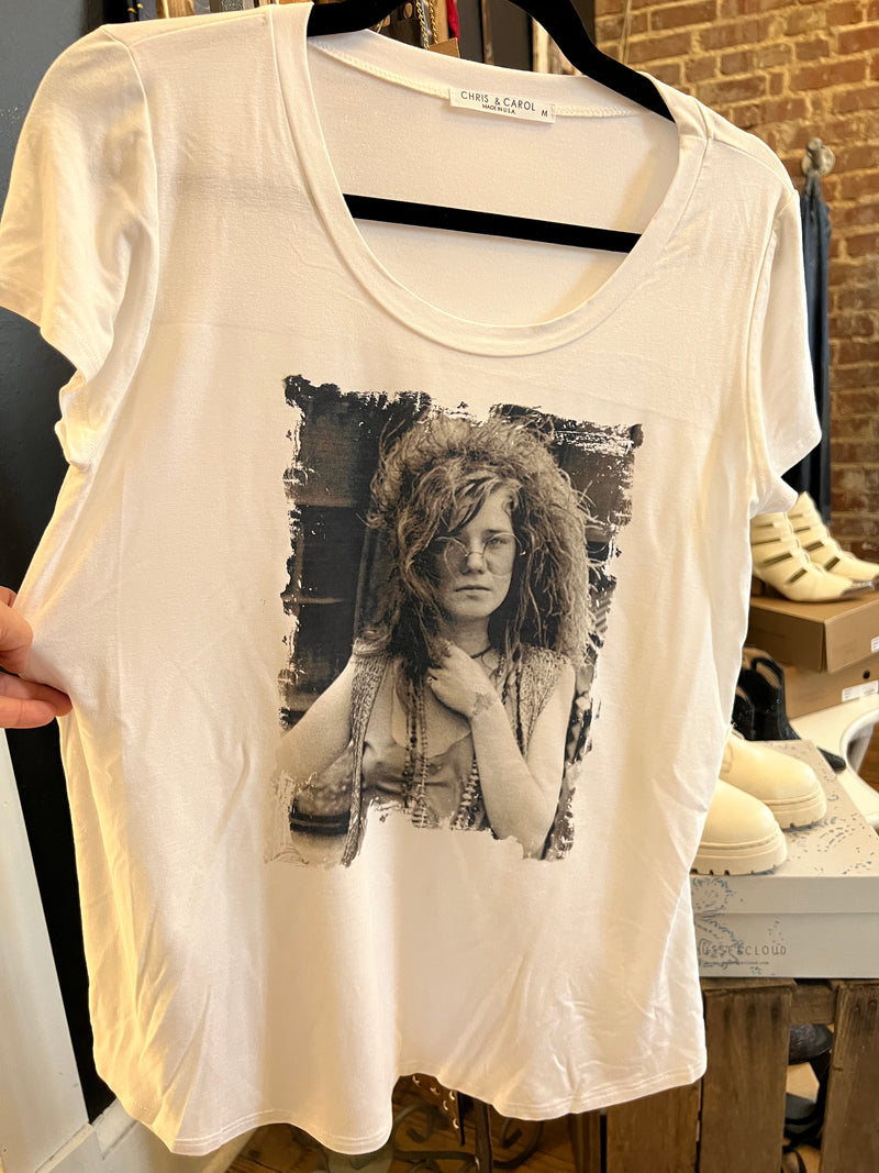 Janis Joplin Sunglasses Tshirt