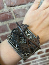 Vintage Leather swords cuff
